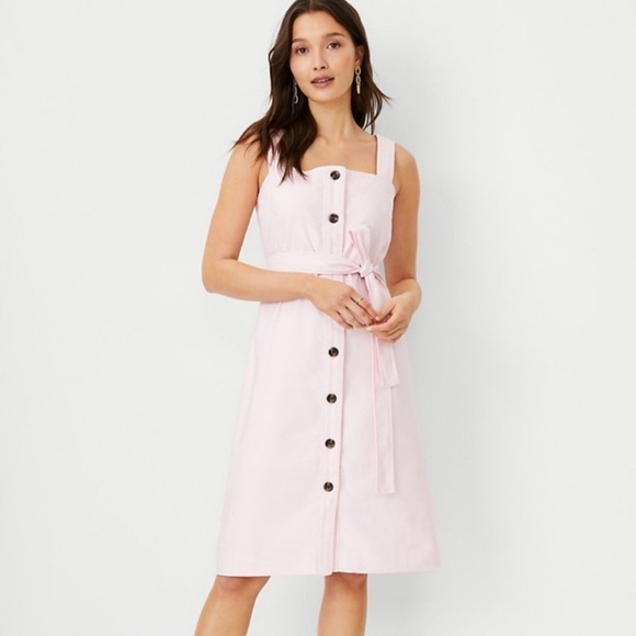 Ann Taylor Dresses & Skirts - Ann Taylor linen blend button down dress